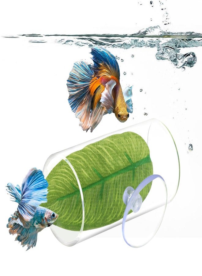 NANEEZOO NAANEEZOO Betta Tube Tunnel, Hollow Design Fish Cave Hideout with Suction Cup, Safer Toys for Small Fish & Shrimp, Aquarium Decor - Image 1